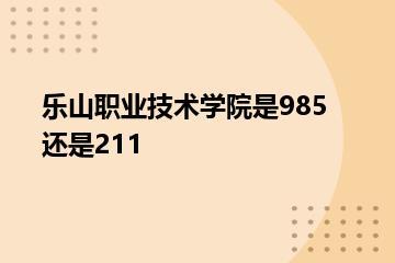 乐山职业技术学院是985还是211？