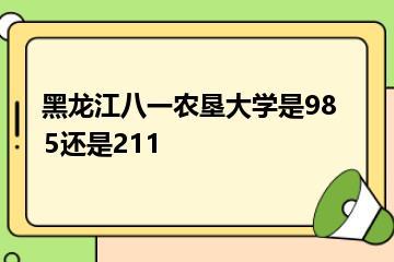 黑龙江八一农垦大学是985还是211？