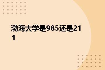 渤海大学是985还是211？