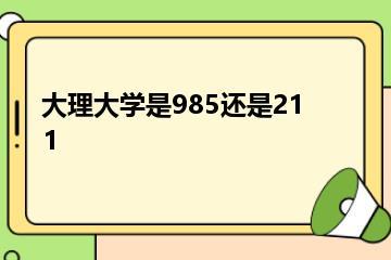 大理大学是985还是211？