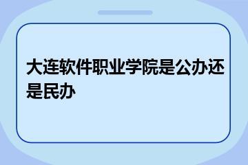 大连软件职业学院是公办还是民办？