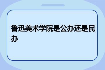 鲁迅美术学院是公办还是民办？