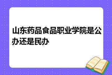 山东药品食品职业学院是公办还是民办？