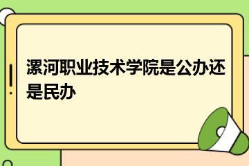 漯河职业技术学院是公办还是民办？