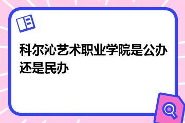 科尔沁艺术职业学院是公办还是民办？