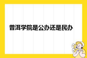 普洱学院是公办还是民办？