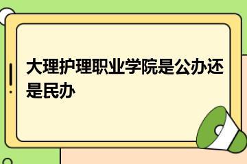 大理护理职业学院是公办还是民办？