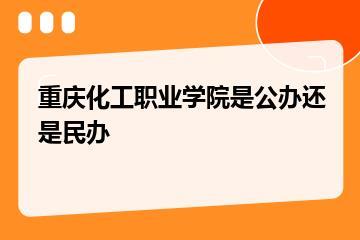 重庆化工职业学院是公办还是民办？