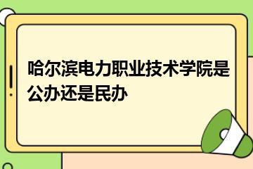 哈尔滨电力职业技术学院是公办还是民办？