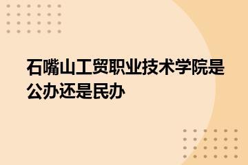 石嘴山工贸职业技术学院是公办还是民办？
