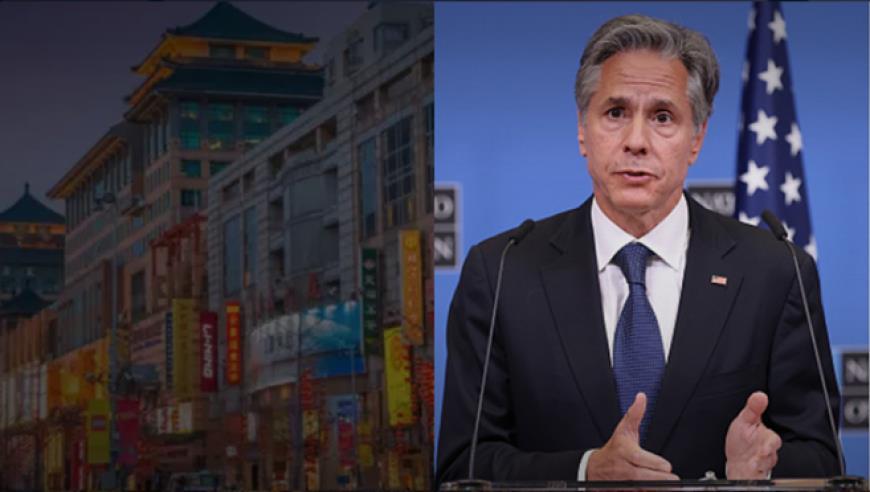 布林肯访华前，美国国务院网站将首页更换为中国街景