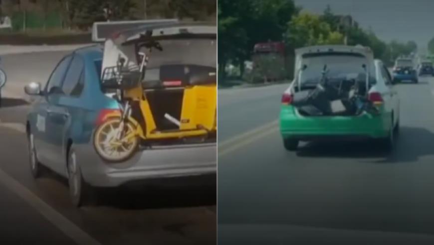 辽宁宽甸出租车司机纷纷将共享电动车运至郊区扔掉，多部门已介入调查