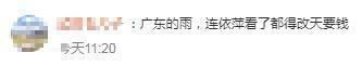 广东人正式被确诊为依萍，网友：广东的雨，依萍看了都得改天要钱