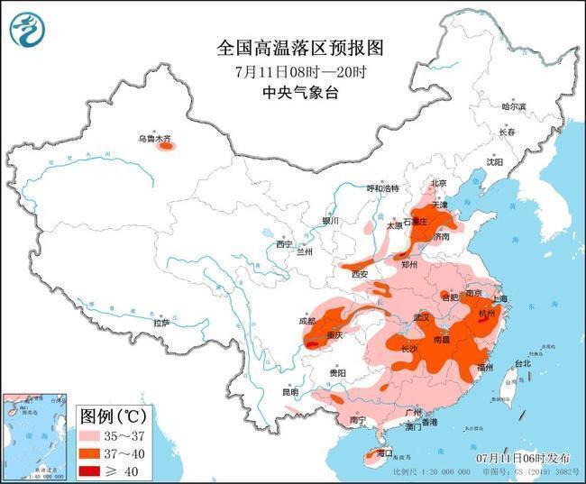 今日入伏！河北河南等5省局地达40℃以上，全国头伏中暑指数地图出炉