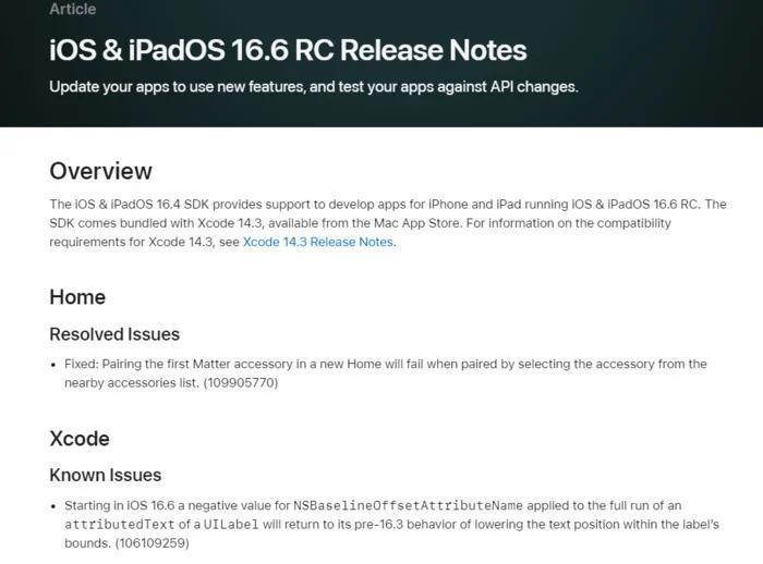 iOS 16.6 RC发布，iPhone 8/X用户可正式养老！