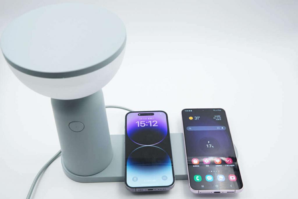床头夜灯，无线充电更可行，宜家照明无线充电座体验