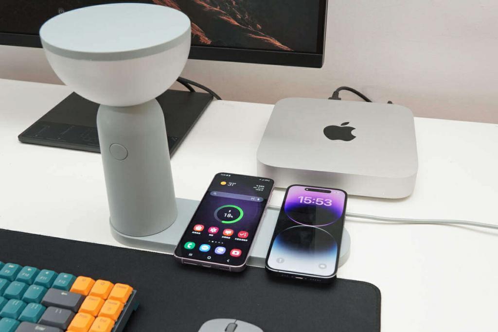 床头夜灯，无线充电更可行，宜家照明无线充电座体验