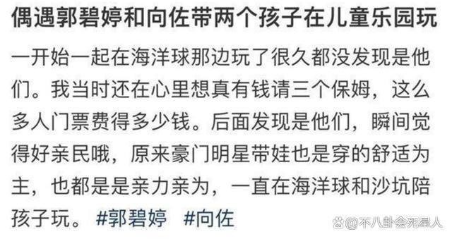 郭碧婷和一对子女，是向佐“洗白”的最好利器