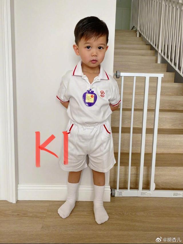 胡杏儿晒大儿子幼稚园毕业照 表示“爸爸妈妈很为你骄傲”