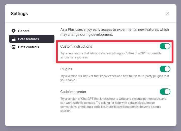 如何让 ChatGPT 更懂你？新功能 Custom Instructions 尝试
