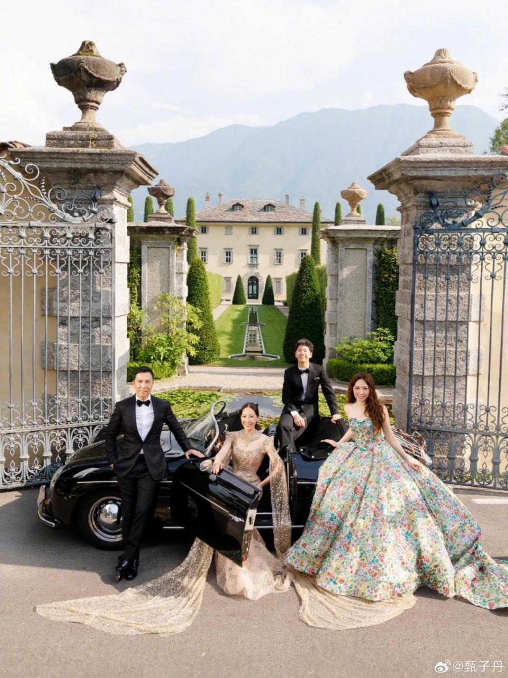 甄子丹汪诗诗补办婚礼，一窥这对cp牵起的神秘港圈交际网