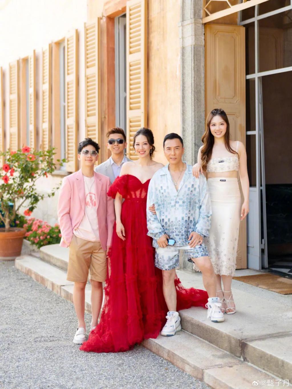 甄子丹汪诗诗补办婚礼，一窥这对cp牵起的神秘港圈交际网