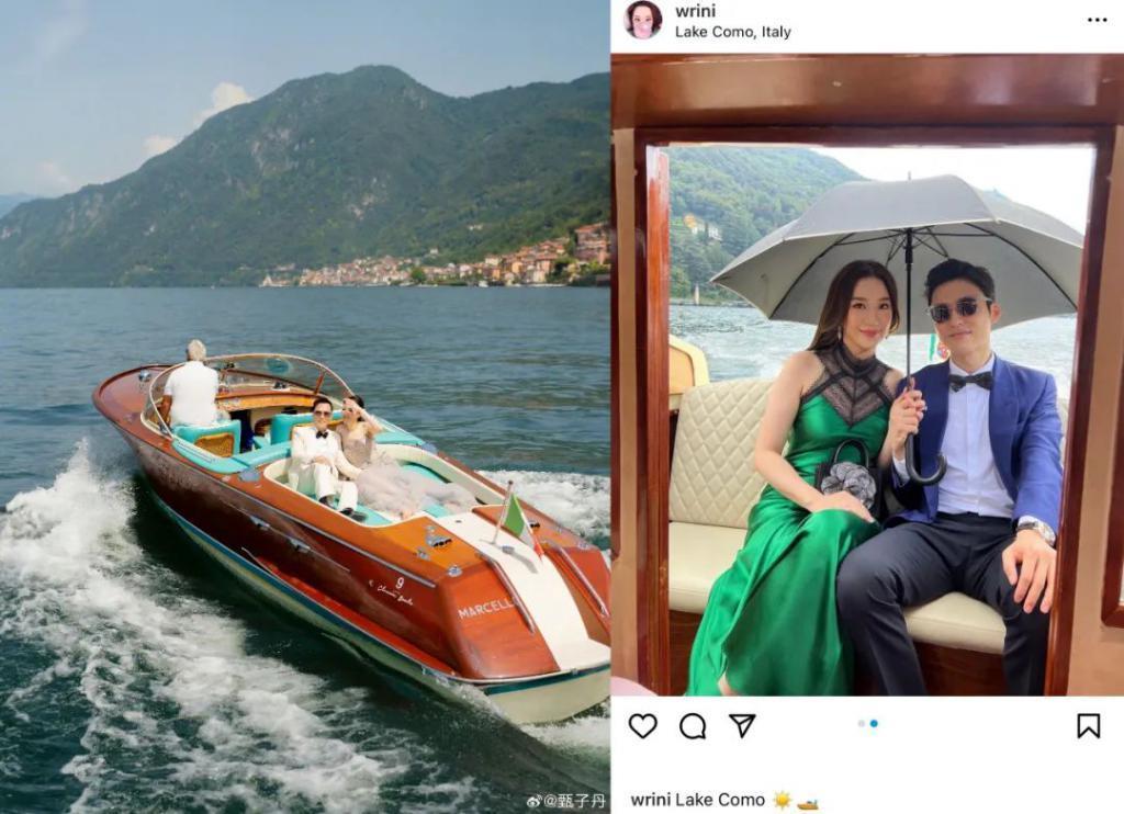 甄子丹汪诗诗补办婚礼，一窥这对cp牵起的神秘港圈交际网