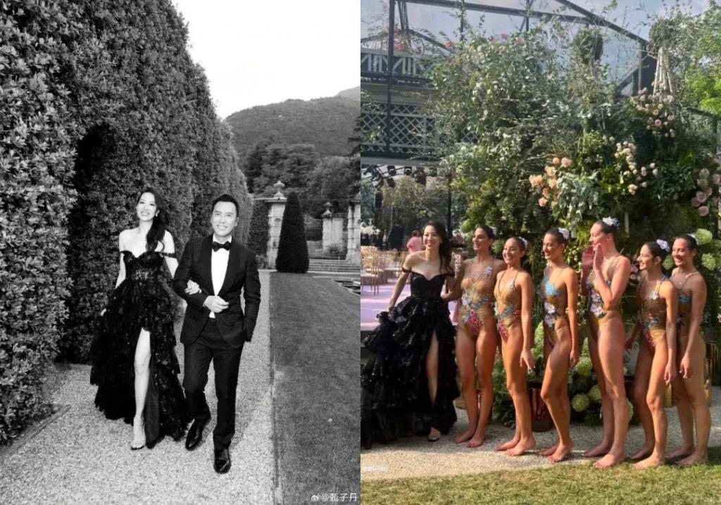 甄子丹汪诗诗补办婚礼，一窥这对cp牵起的神秘港圈交际网
