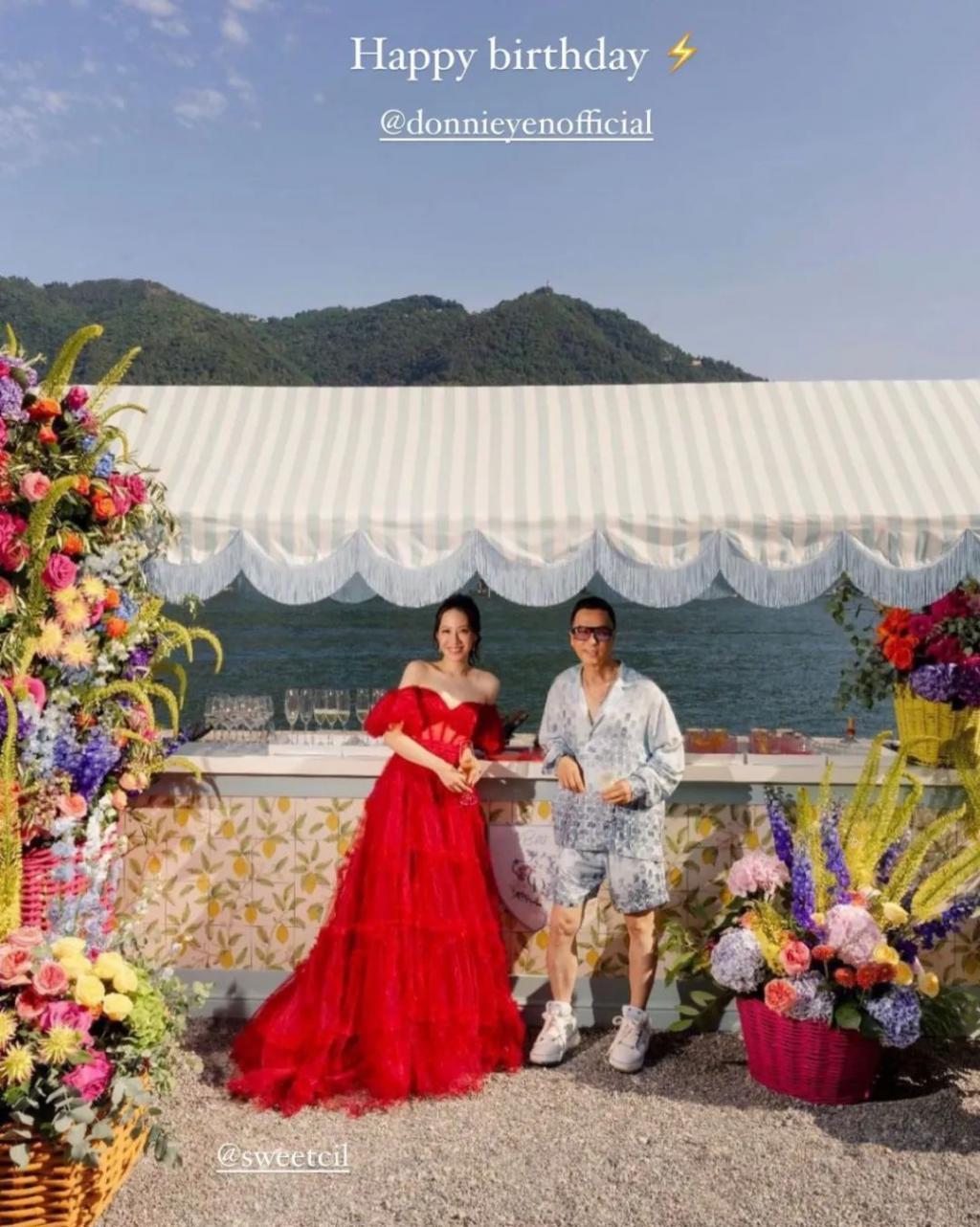 甄子丹汪诗诗补办婚礼，一窥这对cp牵起的神秘港圈交际网