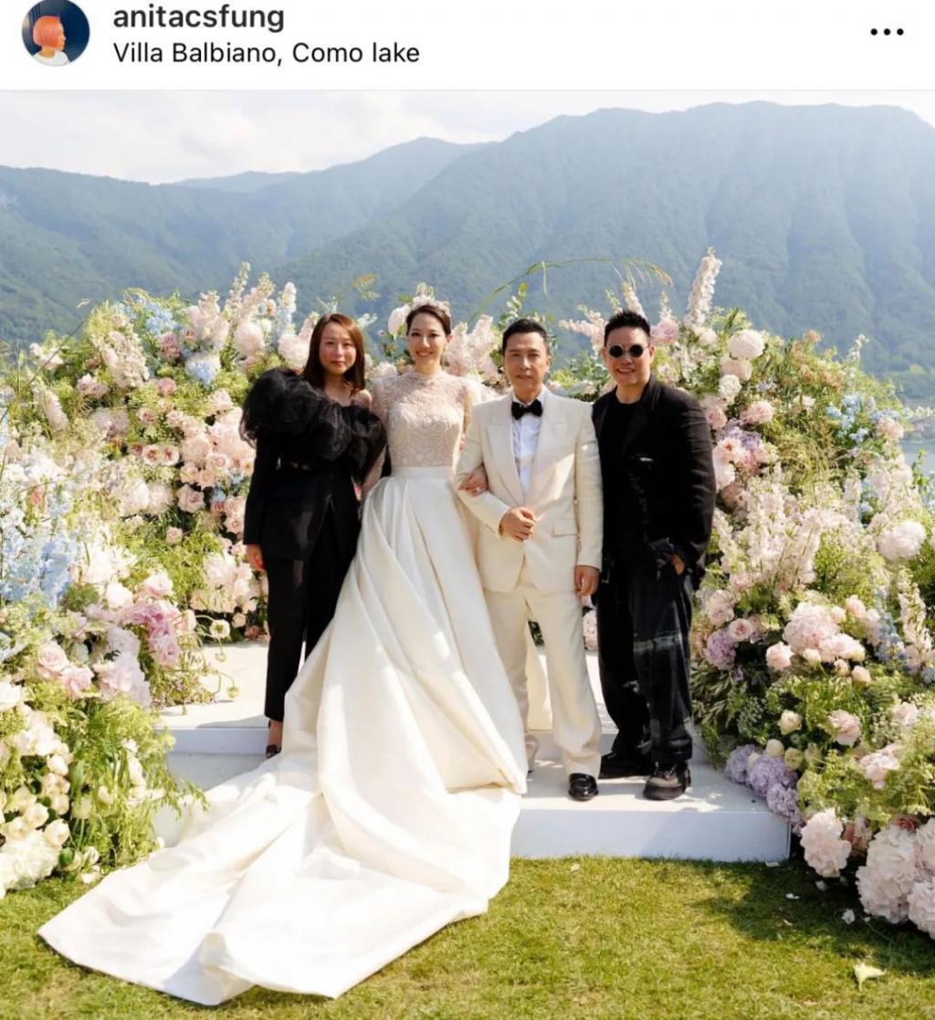 甄子丹汪诗诗补办婚礼，一窥这对cp牵起的神秘港圈交际网