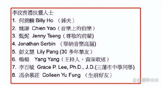 李玟大殓出殡！八位扶灵人送别，现场亲友哭成一片