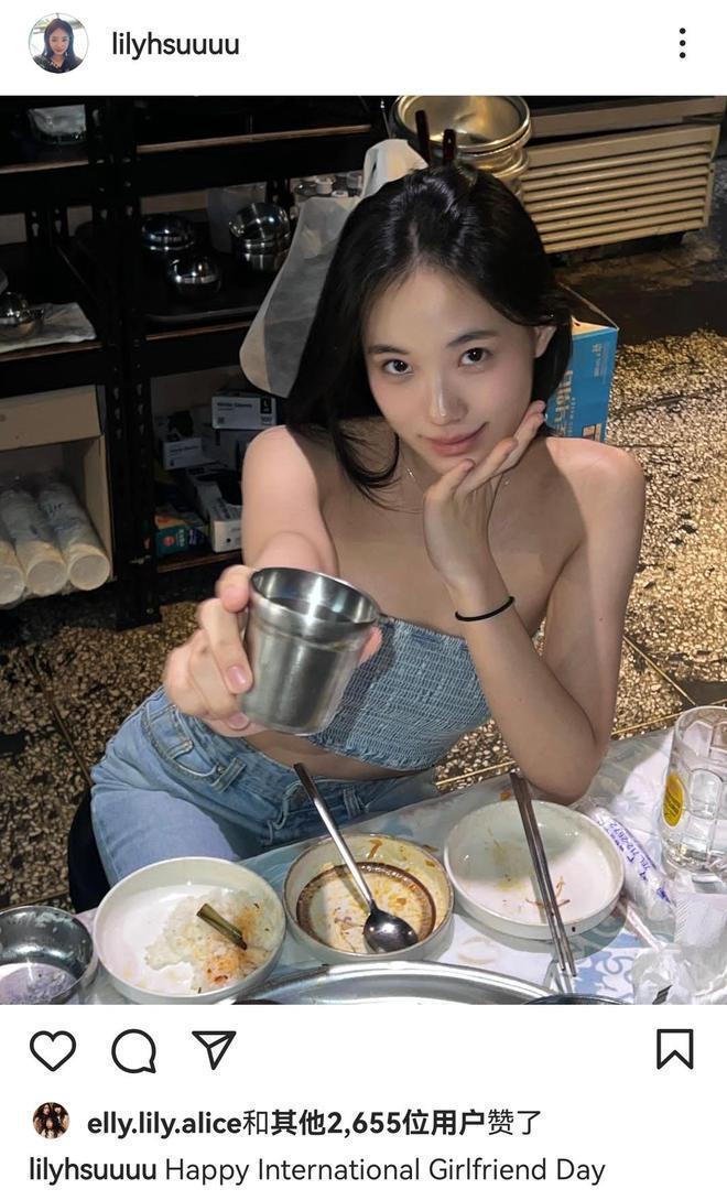 小S带3个女儿游韩国 15岁二女儿穿搭成熟身材吸睛