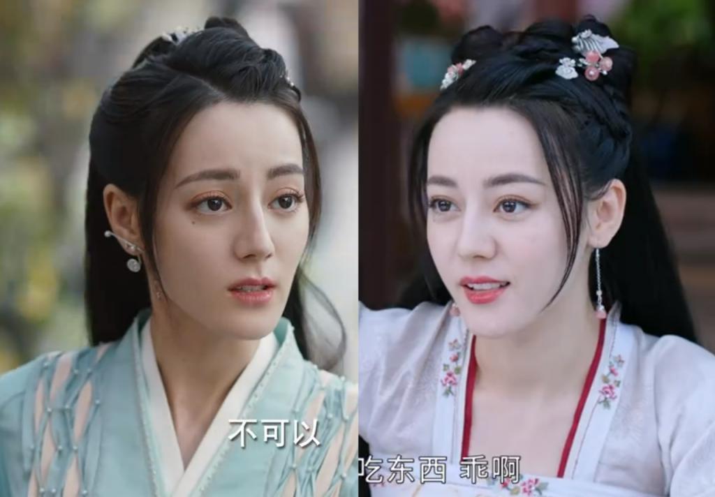 迪丽热巴男相，杨紫发型难看，90花顶流的古装妆造都好敷衍
