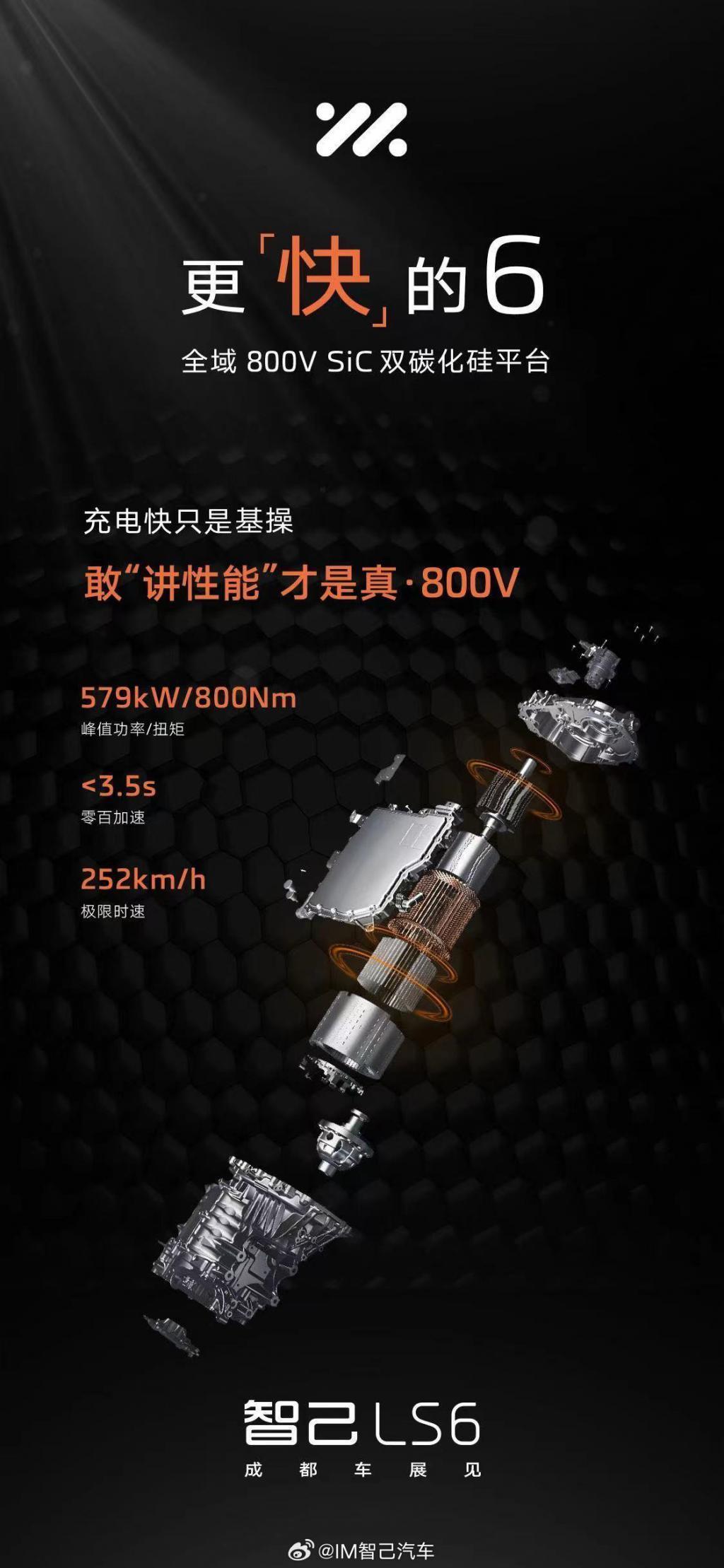 消息称智己 LS6 中大型纯电SUV车型18.99万元起：800V碳化硅平台