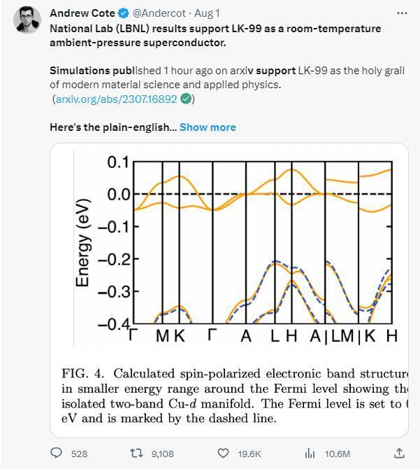 复现成功！超导体有戏？我们要见证历史了吗？