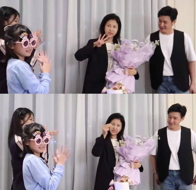 陆毅为老婆鲍蕾庆祝47岁生日 一家四口同框画面温馨