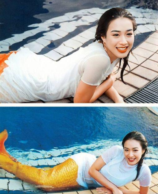 钟丽缇大女儿惊艳扮美人鱼，五官混血感十足，和妈妈年轻时太像