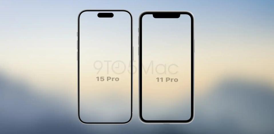 iPhone 15 Pro系列屏幕黑边大对比：较 iPhone X 缩小了 30%