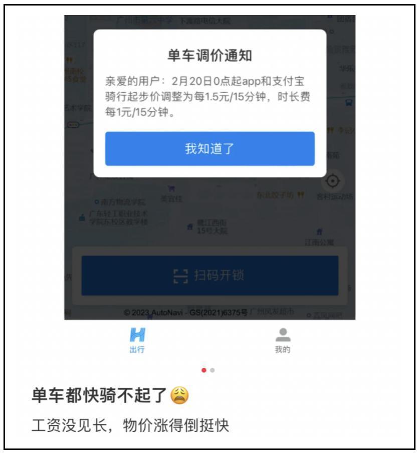 最近共享经济都开始悄悄涨价了