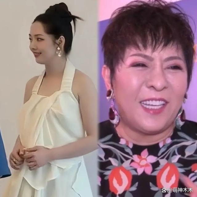 郭碧婷复工状态引热议，身材发福像向太，千元长裙输给模特