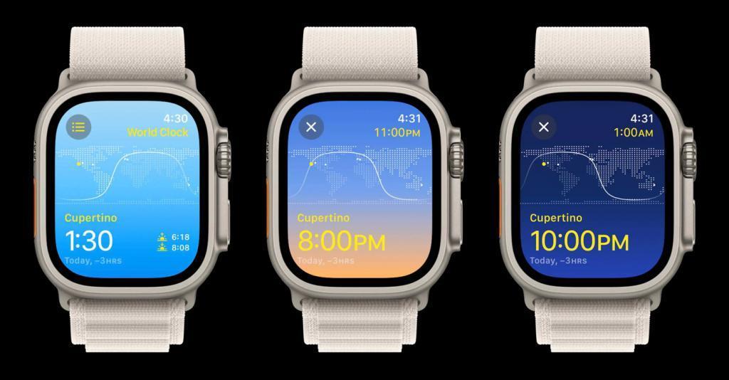 苹果 watchOS 10 全新世界时钟应用初步上手