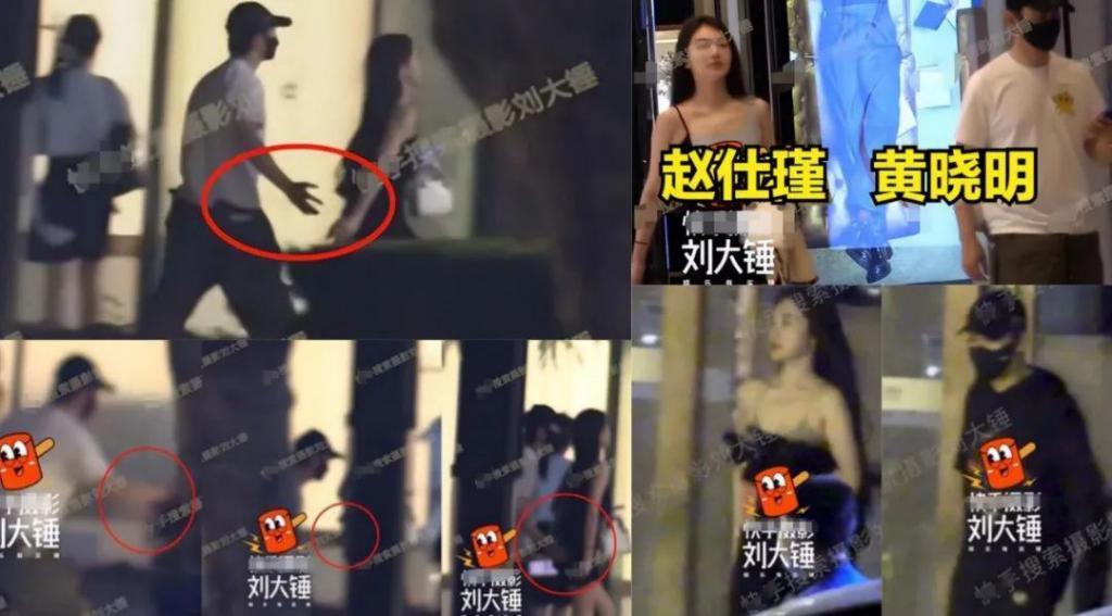 曝黄晓明带小11岁绯闻女友工作，女方打扮性感撞脸baby