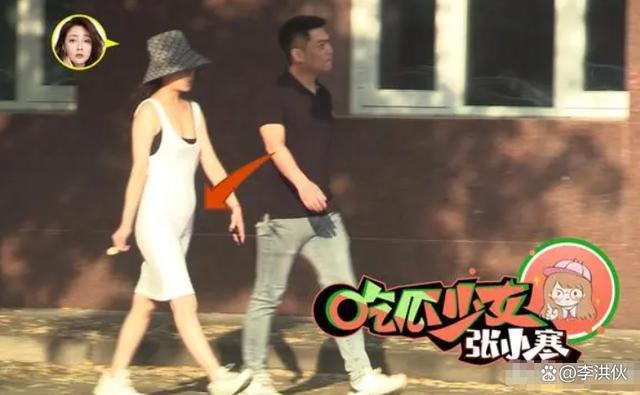 殷桃疑恋情曝光，与神秘男子同行，小腹微微隆起孕味十足