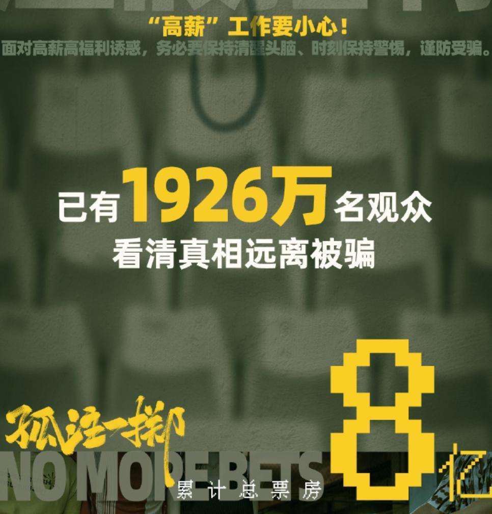 《孤注一掷》票房2天8亿！成暑期档黑马，《热烈》被淘汰出局