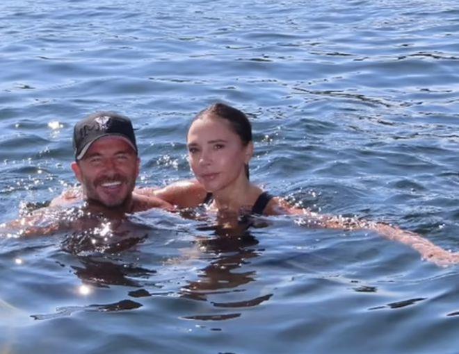 贝克汉姆一家出游，12岁小七发育过猛穿吊带短裙