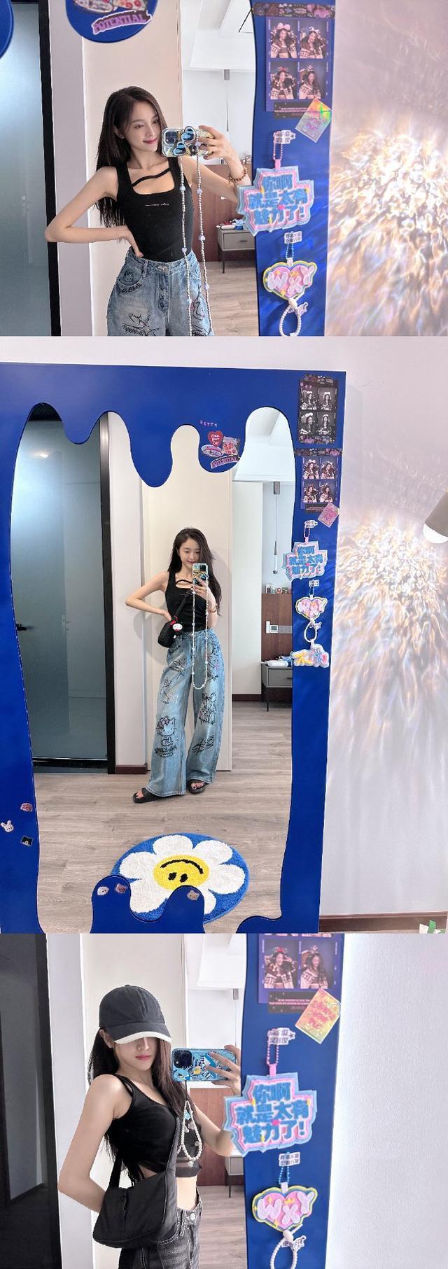 吴宣仪晒自拍疑回应争议 称打不倒我的只会让我越来越强大