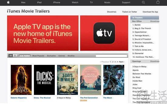 iTunes Movie Trailers将会全面并入Apple TV