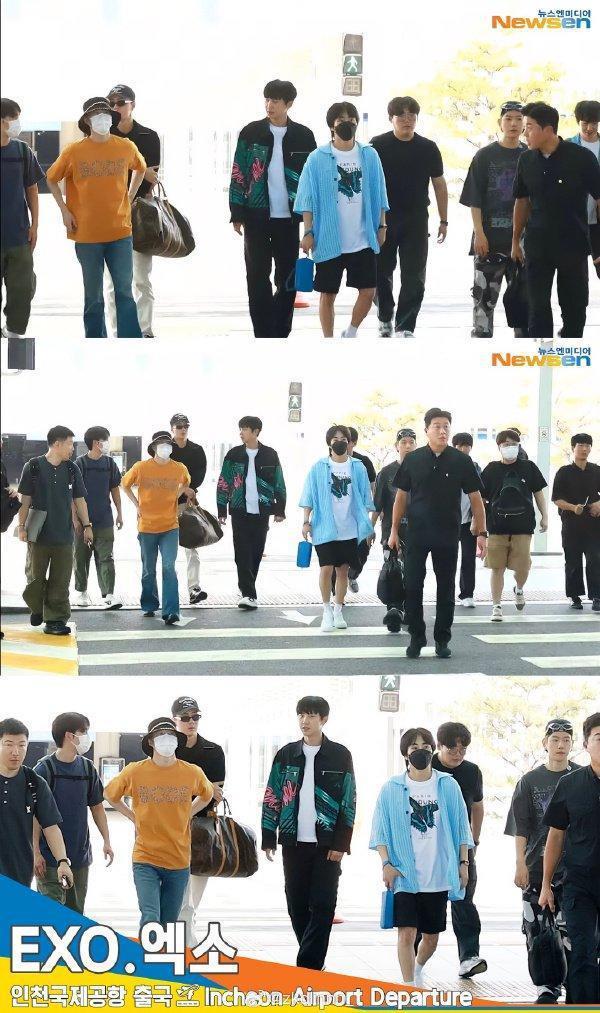 EXO成员出发前往青岛 今日将举办线下签售会