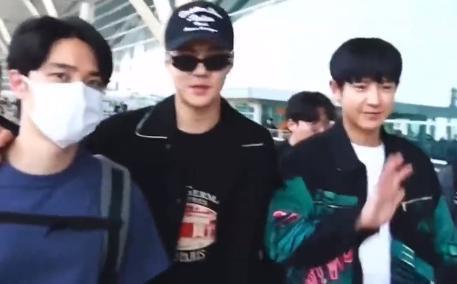 EXO成员出发前往青岛 今日将举办线下签售会