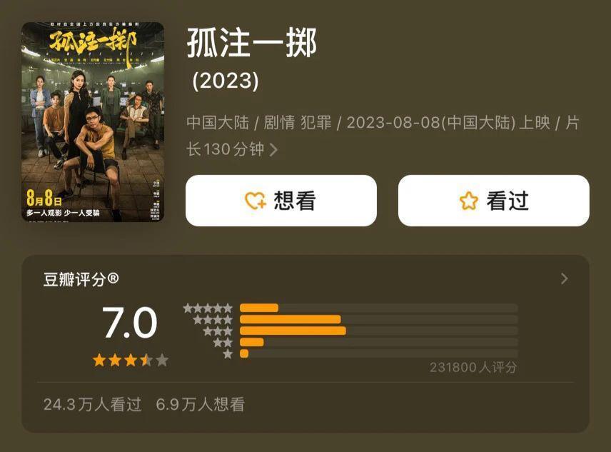 新片试毒：杨超越《七时吉祥》、张艺兴《孤注一掷》等